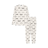 Mustache Beard Pattern Print Design 05 Kids' Boys' Girls' All Over Print Pajama Set