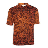 cacao beans tribal polynesian pattern Men's All Over Print Polo Shirt