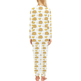 Pancake Pattern Print Design 03 Women's All Over Print Pajama Set
