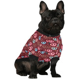 Pretzels Pattern Print Design 05 All Over Print Pet Dog Round Neck Fuzzy Shirt