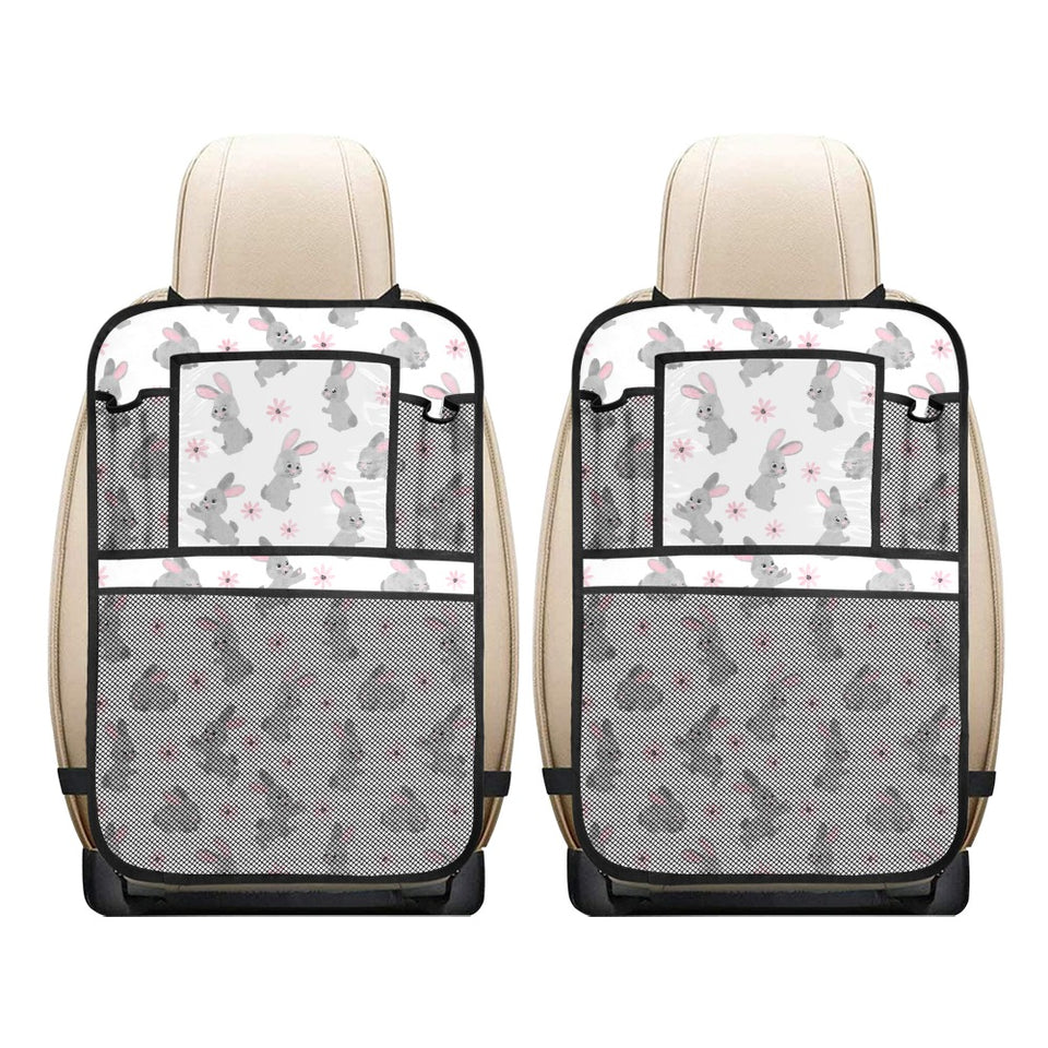Watercolor cute rabbit pattern Car Seat Back Organizer