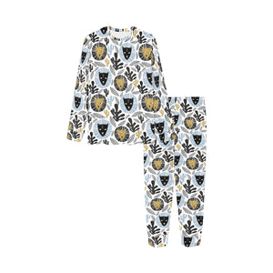 Lion Pattern Print Design 05 Kids' Boys' Girls' All Over Print Pajama Set