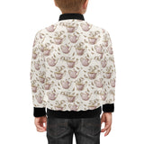 Tea pots Pattern Print Design 03 Kids' Boys' Girls' Bomber Jacket