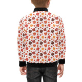 Colorful Maple Leaf pattern Kids' Boys' Girls' Bomber Jacket