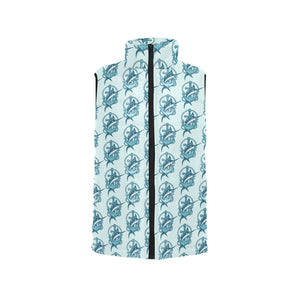 Swordfish Pattern Print Design 05 Men's Padded Vest