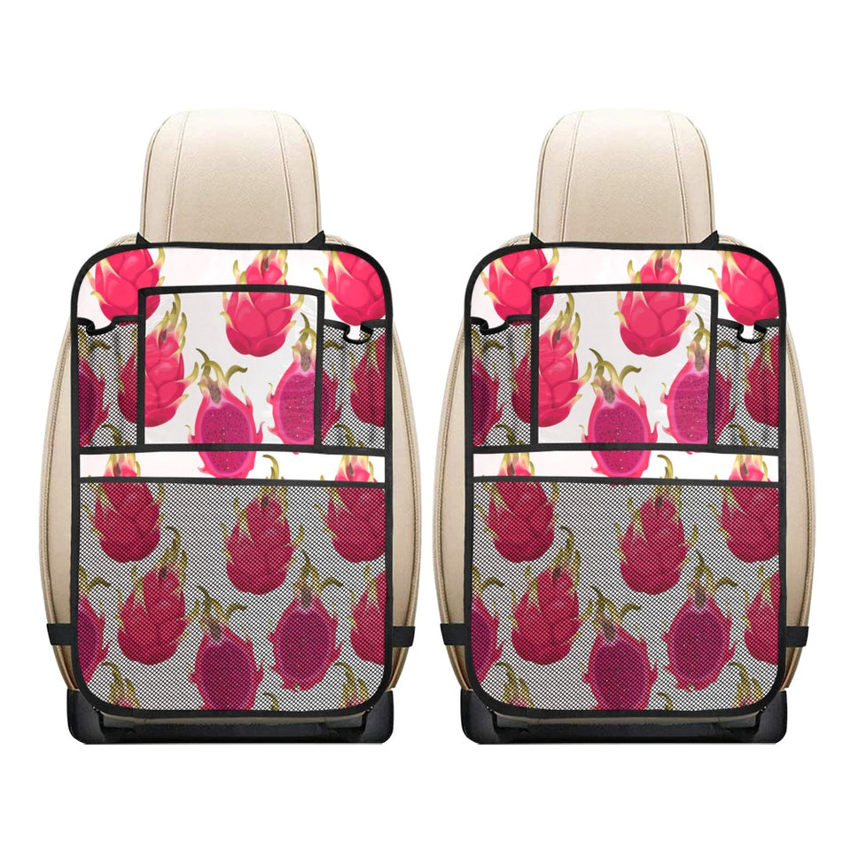 dragon fruits design pattern Car Seat Back Organizer