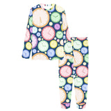 Colorful clock background Women's All Over Print Pajama Set