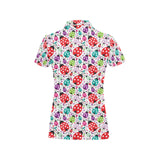 Ladybug Pattern Print Design 03 Women's All Over Print Polo Shirt