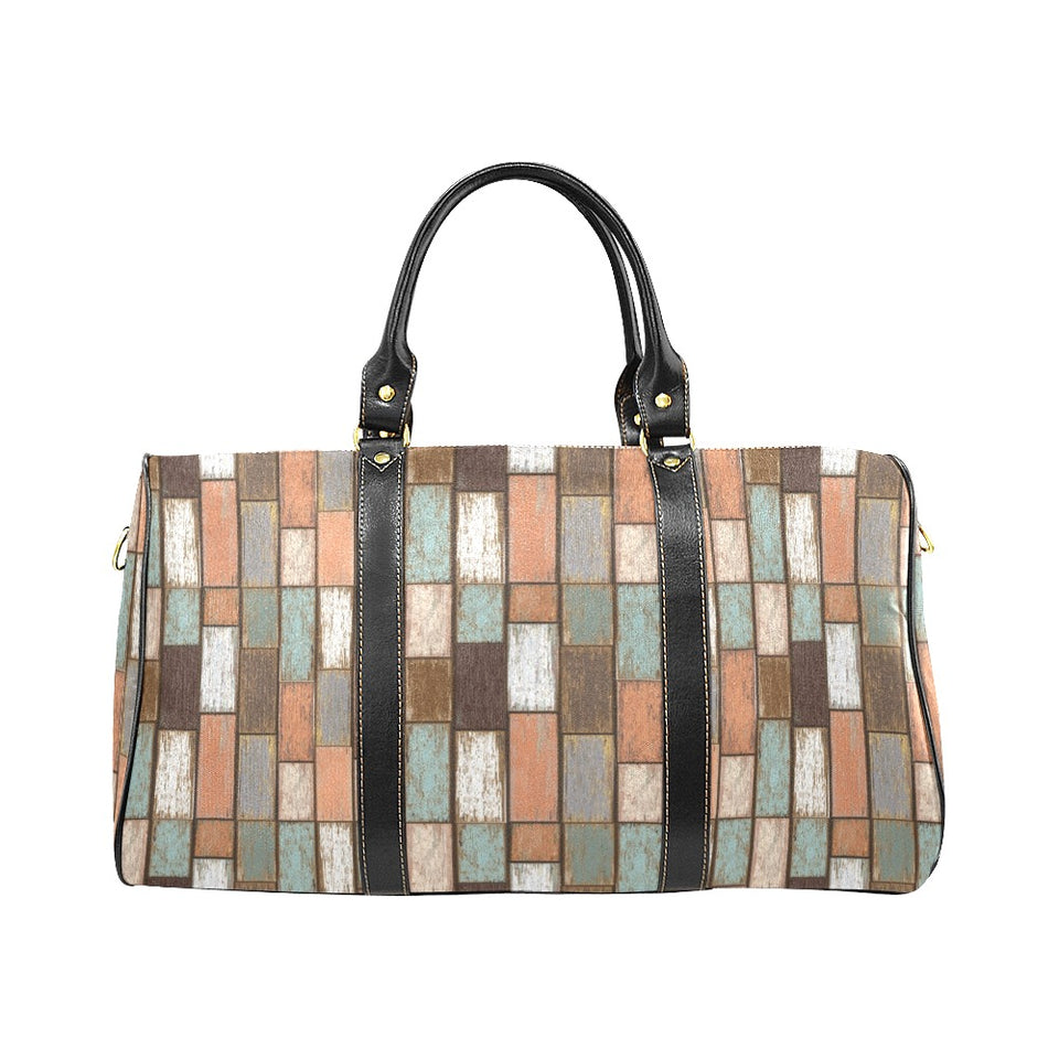 Wood Printed Pattern Print Design 02 Travel Bag