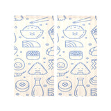 Cute sushi icon pattern Gauze Curtain