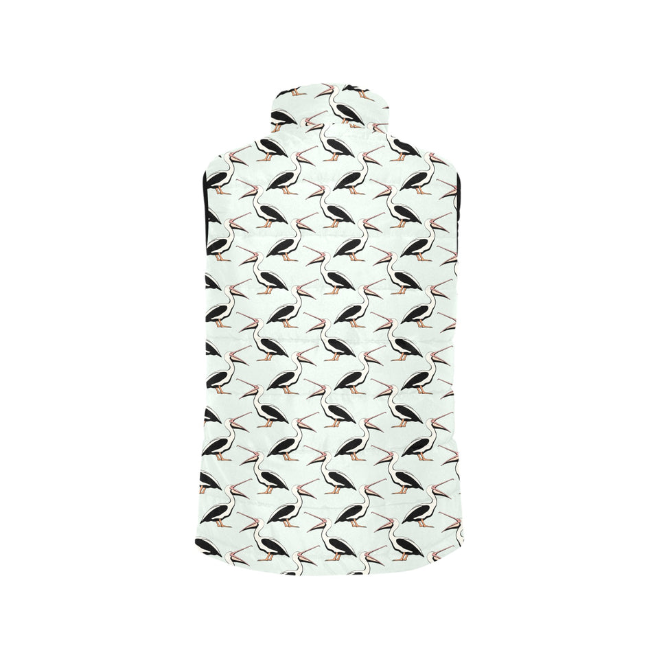 Pelican Pattern Print Design 02 Men's Padded Vest