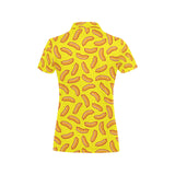 Sausage Pattern Print Design 01 Women's All Over Print Polo Shirt
