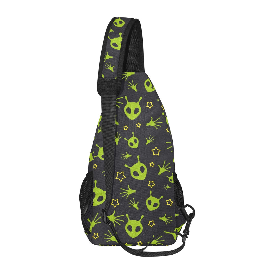 Alien Pattern Print Design 02 All Over Print Chest Bag