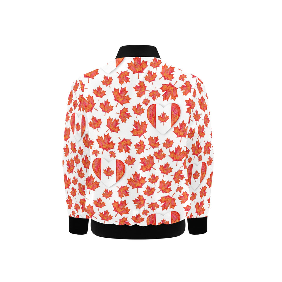 Canada Pattern Print Design 02 Kids' Boys' Girls' Bomber Jacket