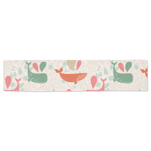 Cute whale pattern Table Runner