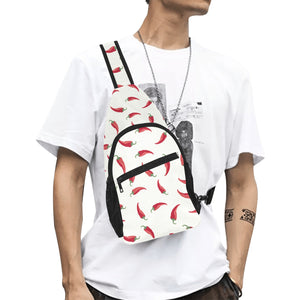 Chili peppers pattern All Over Print Chest Bag
