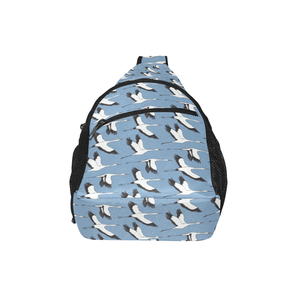 Seagull Pattern Print Design 04 All Over Print Chest Bag