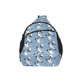 Seagull Pattern Print Design 04 All Over Print Chest Bag