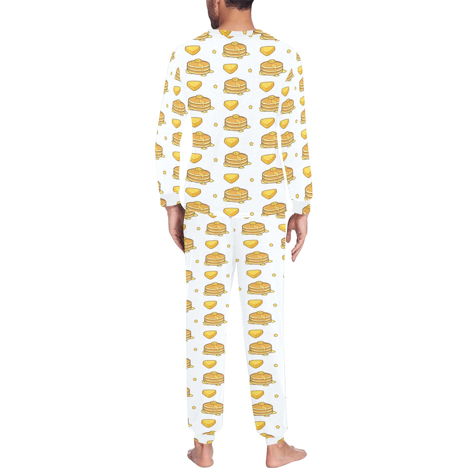 Pancake Pattern Print Design 03 Men's All Over Print Pajama