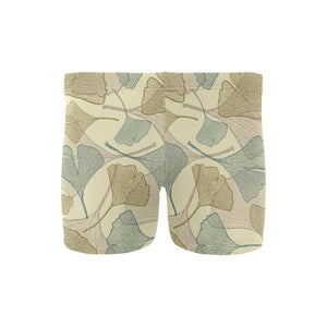 Ginkgo leaves design pattern Men's Swimming Trunks