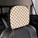 Pancake Pattern Print Design 01 Car Headrest Cover