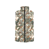 Monkey tropical leaves background Women's Padded Vest