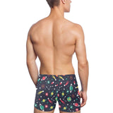 colorful space pattern planet star Men's Swimming Trunks