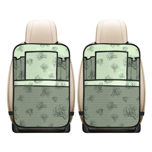 broccoli sketch pattern Car Seat Back Organizer