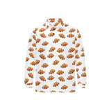 Clown Fish Pattern Print Design 03 Men's Long Sleeve Polo Shirt