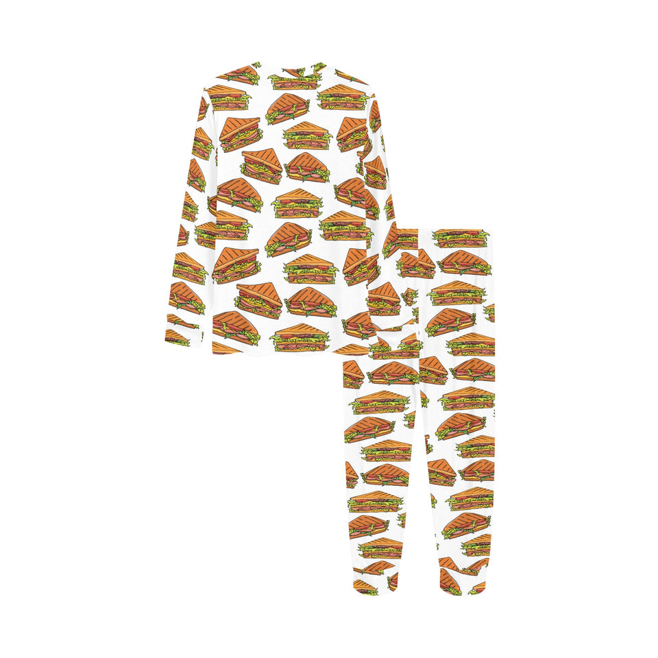 Sandwich Pattern Print Design 02 Kids' Boys' Girls' All Over Print Pajama Set