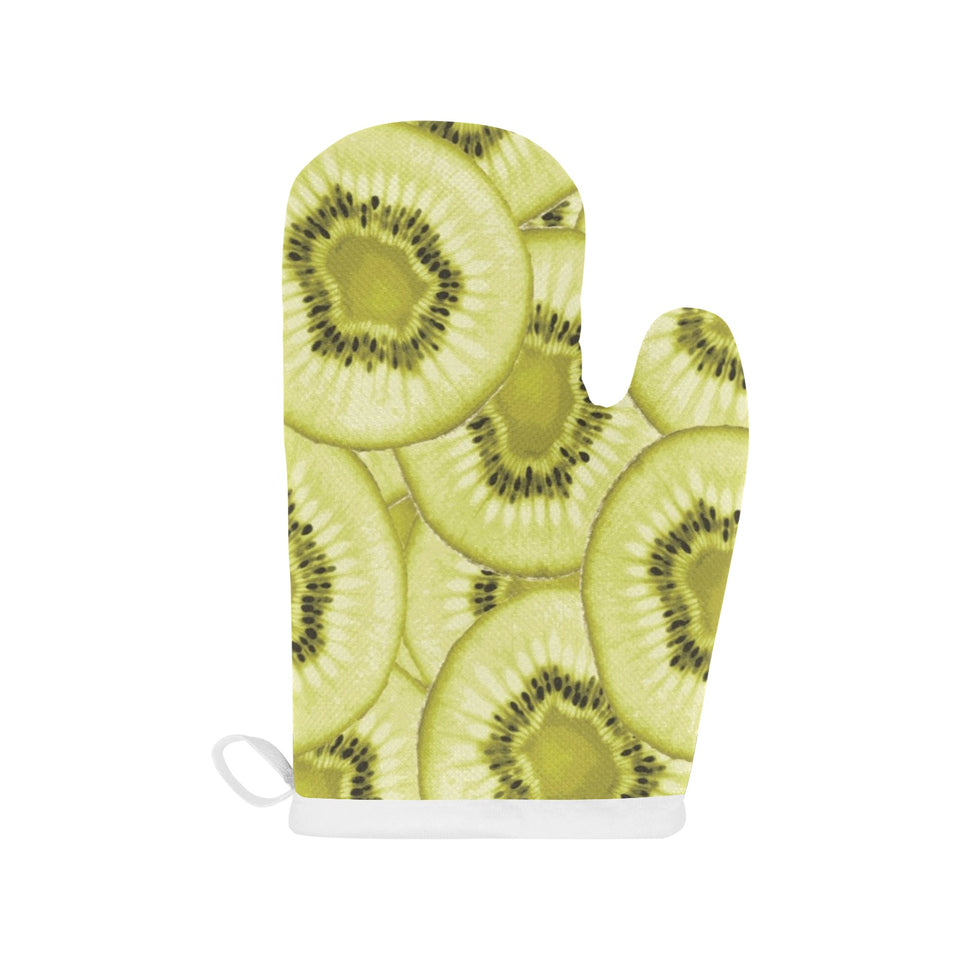 Sliced kiwi pattern Heat Resistant Oven Mitts