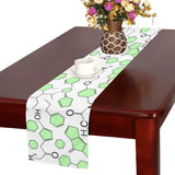 Chemistry Periodic Table Pattern Print Design 03 Table Runner