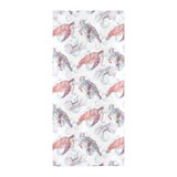 Watercolor sea turtle jellyfish pattern Beach Towel