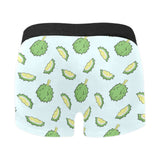 Durian pattern blue background Men's All Over Print Boxer Briefs Men's Underwear