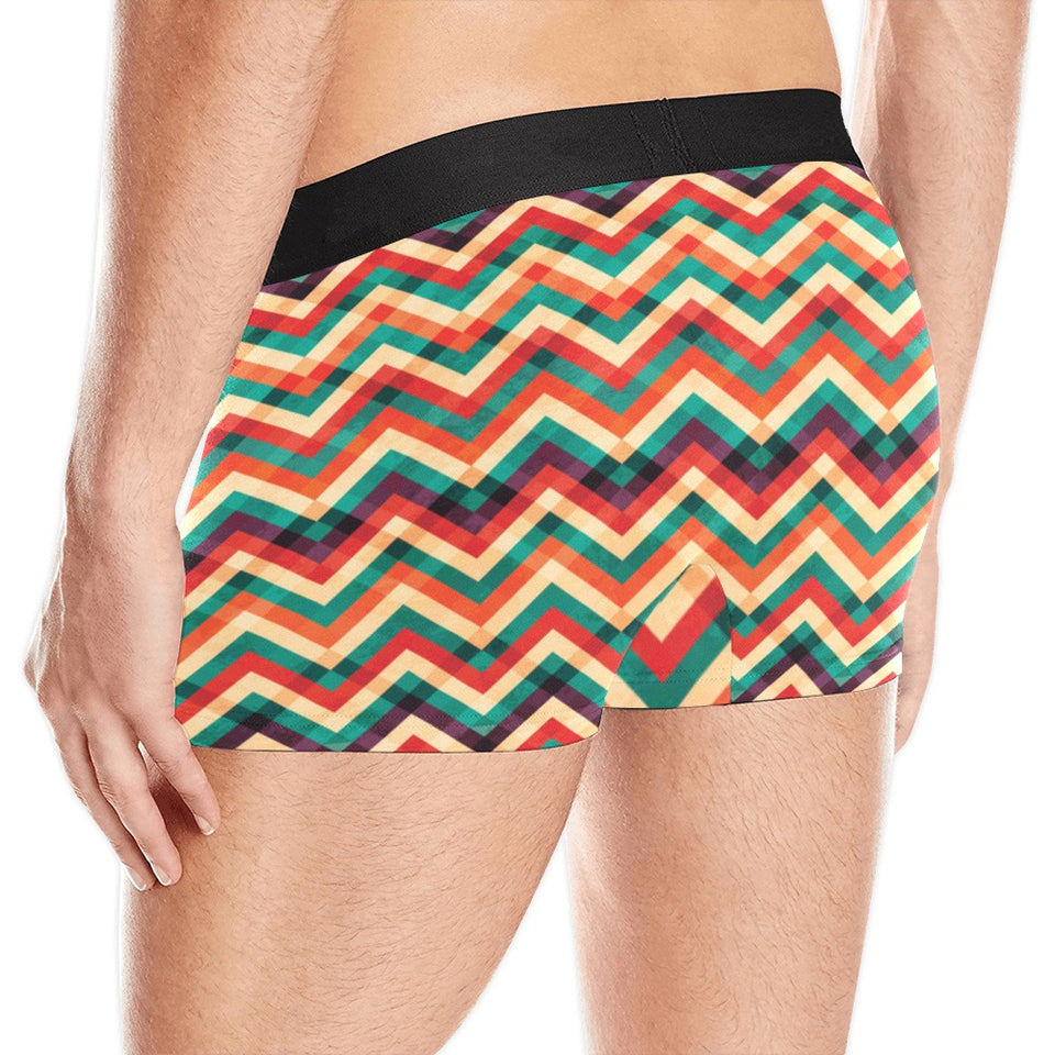 zigzag  chevron colorful pattern Men's All Over Print Boxer Briefs Men's Underwear