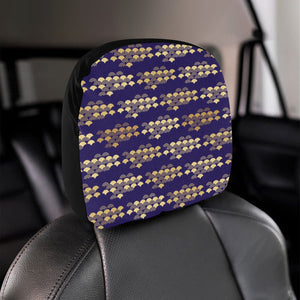 Beautiful japanese fan pattern Car Headrest Cover