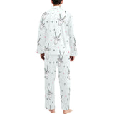 Cute goat design pattern Men's Long Pajama Set