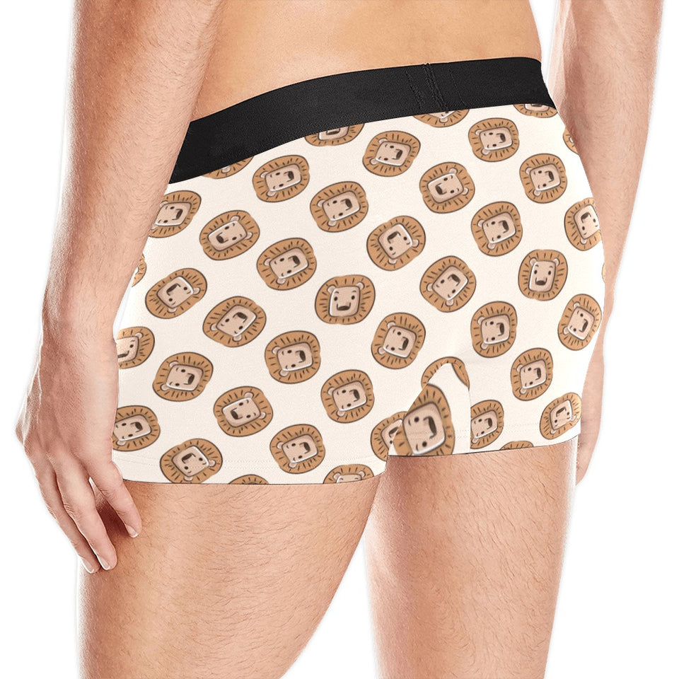 Lion Pattern Print Design 01 Men's All Over Print Boxer Briefs Men's Underwear