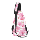 pink purple orchid pattern background All Over Print Chest Bag