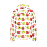 Alien Pattern Print Design 05 Kids' Boys' Girls' Padded Hooded Jacket