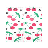 cherry pattern white background Gauze Curtain