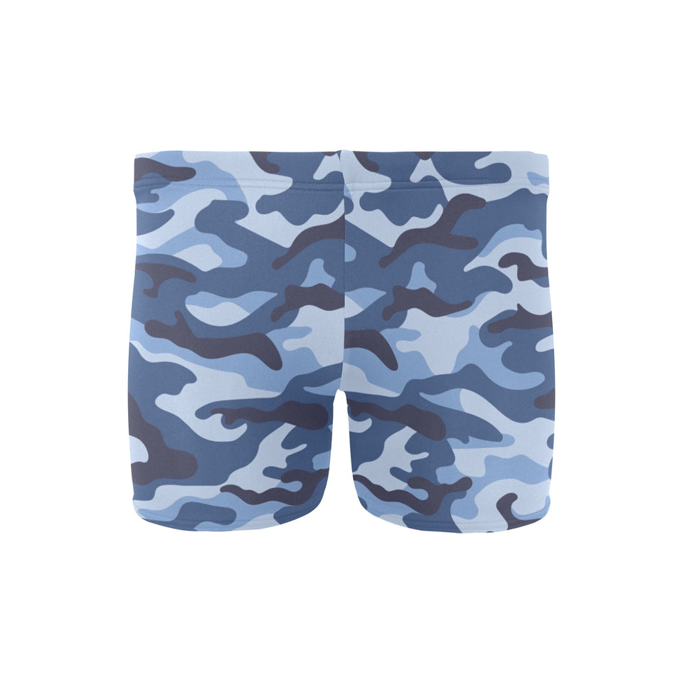 Blue camouflage pattern Men's Swimming Trunks