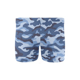 Blue camouflage pattern Men's Swimming Trunks