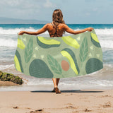Avocado pattern Beach Towel