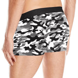 Black white camouflage pattern Men's All Over Print Boxer Briefs Men's Underwear