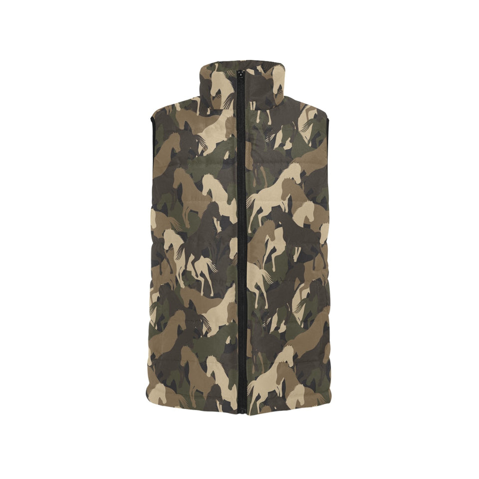 Horse Camouflage Pattern Men's Padded Vest