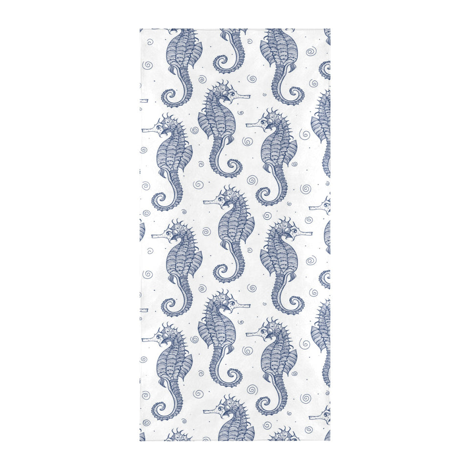 Seahorse pattern background Beach Towel