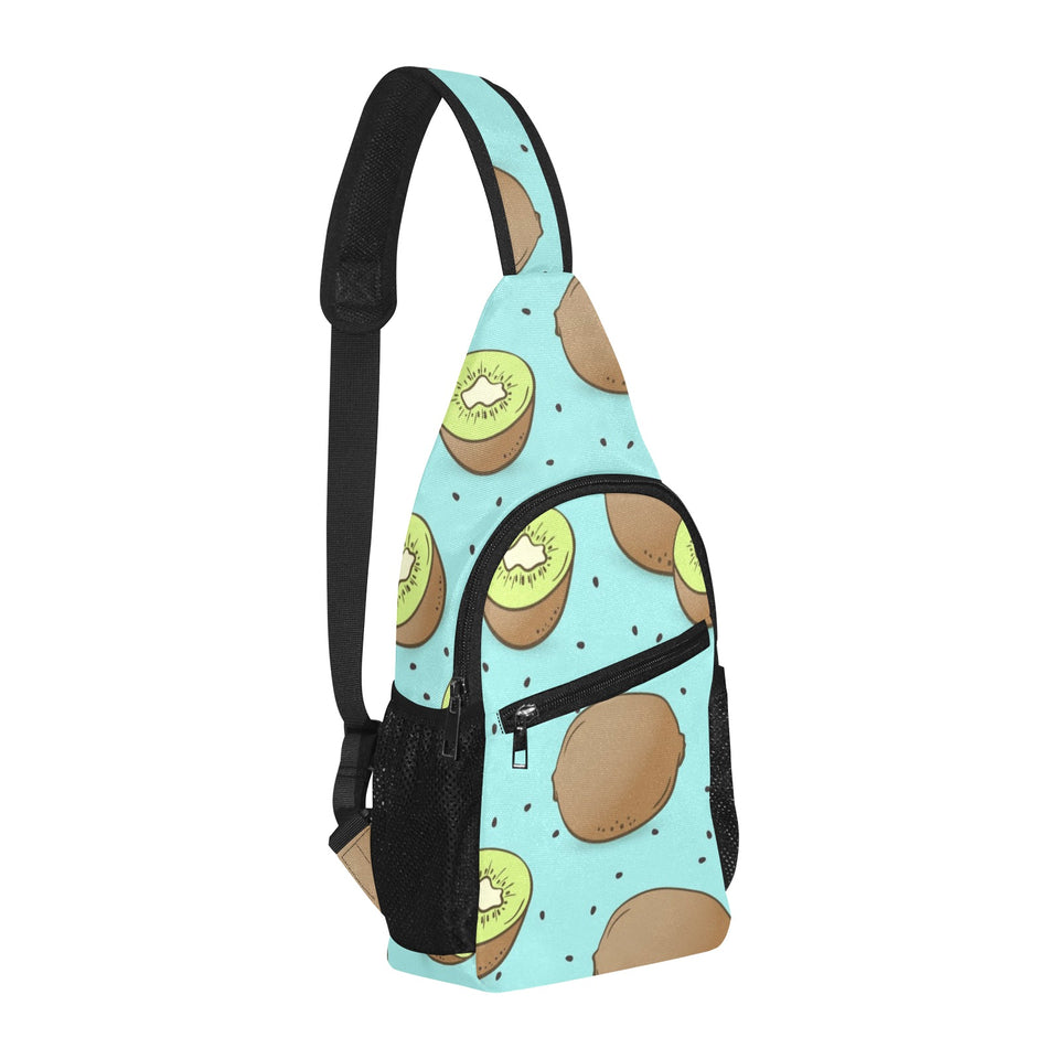 Kiwi blue background All Over Print Chest Bag