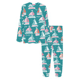 Cute sailboat pattern Women's All Over Print Pajama Set