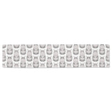 Hippopotamus Pattern Print Design 05 Table Runner
